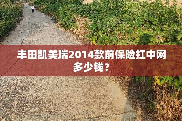 丰田凯美瑞2014款前保险扛中网多少钱？