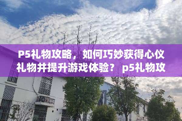 P5礼物攻略，如何巧妙获得心仪礼物并提升游戏体验？ p5礼物攻略