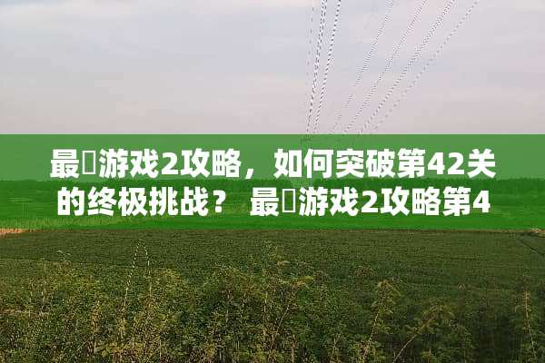 最囧游戏2攻略，如何突破第42关的终极挑战？ 最囧游戏2攻略第42