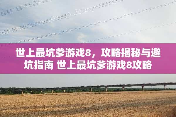 世上最坑爹游戏8，攻略揭秘与避坑指南 世上最坑爹游戏8攻略