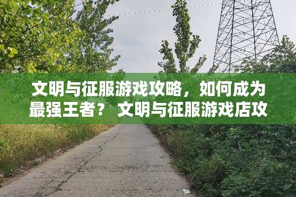 文明与征服游戏攻略，如何成为最强王者？ 文明与征服游戏店攻略