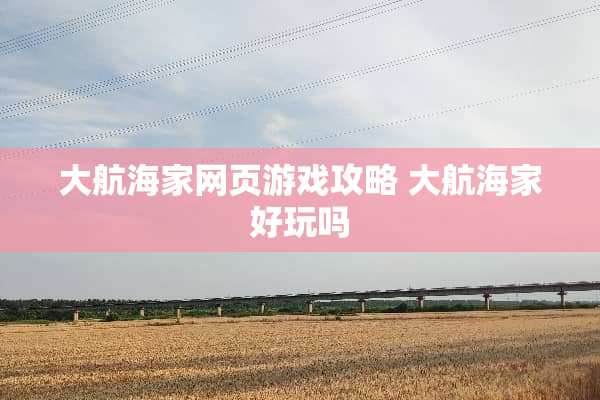 大航海家网页游戏攻略 大航海家好玩吗