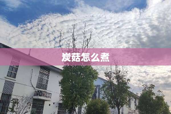 炭菇怎么煮