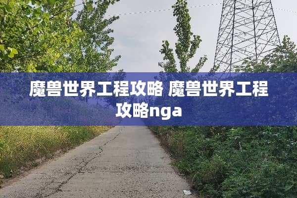 魔兽世界工程攻略 魔兽世界工程攻略nga