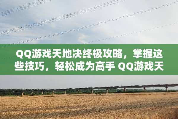 QQ游戏天地决终极攻略，掌握这些技巧，轻松成为高手 QQ游戏天地决攻略