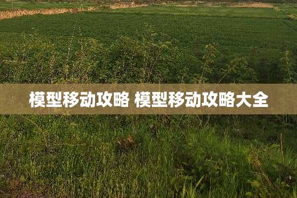 模型移动攻略 模型移动攻略大全