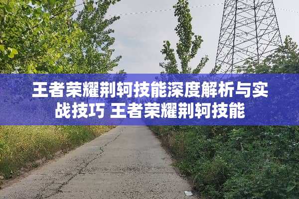 王者荣耀荆轲技能深度解析与实战技巧 王者荣耀荆轲技能
