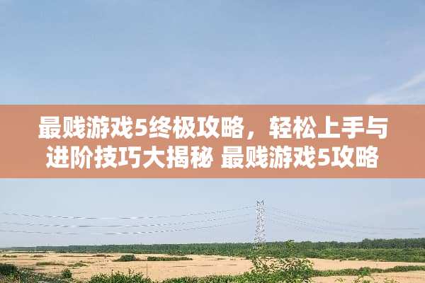 最贱游戏5终极攻略，轻松上手与进阶技巧大揭秘 最贱游戏5攻略33