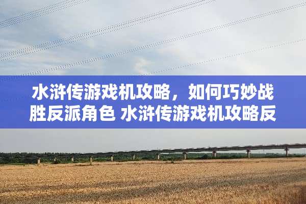 水浒传游戏机攻略，如何巧妙战胜反派角色 水浒传游戏机攻略反派