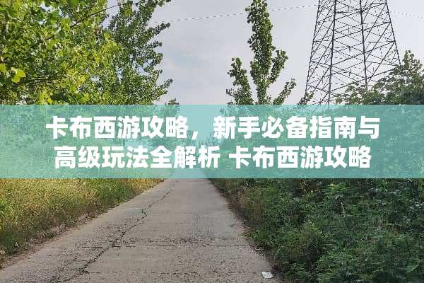 卡布西游攻略，新手必备指南与高级玩法全解析 卡布西游攻略