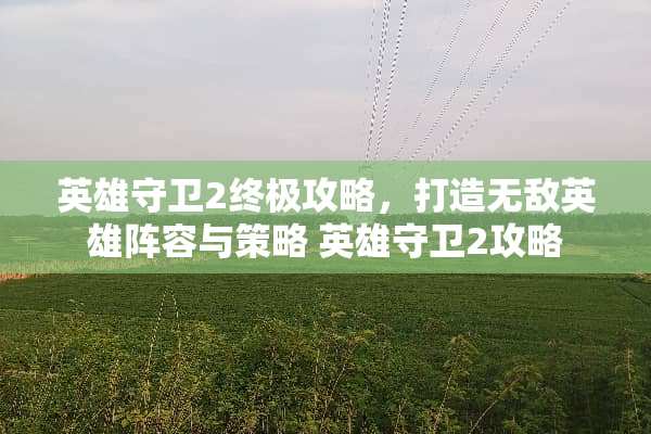英雄守卫2终极攻略，打造无敌英雄阵容与策略 英雄守卫2攻略
