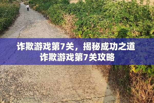 诈欺游戏第7关，揭秘成功之道 诈欺游戏第7关攻略