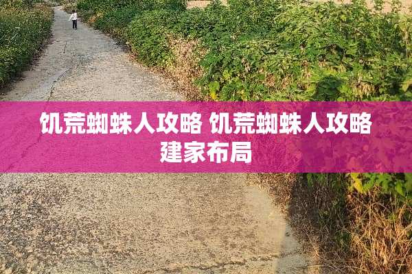饥荒蜘蛛人攻略 饥荒蜘蛛人攻略建家布局