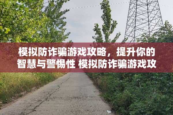 模拟防**游戏攻略，提升你的智慧与警惕性 模拟防**游戏攻略