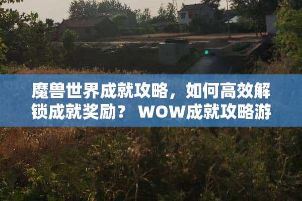 魔兽世界成就攻略，如何高效解锁成就奖励？ WOW成就攻略游戏