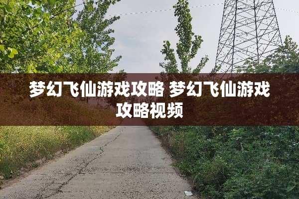 梦幻飞仙游戏攻略 梦幻飞仙游戏攻略视频