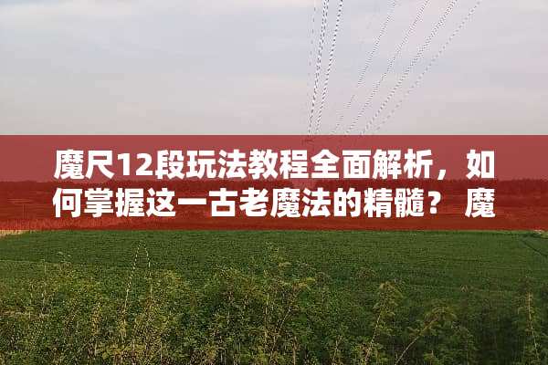 魔尺12段玩法教程全面解析，如何掌握这一古老魔法的精髓？ 魔尺12段玩法教程