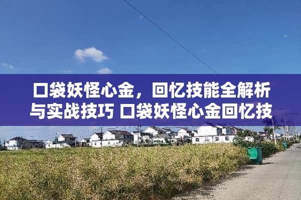 口袋妖怪心金，回忆技能全解析与实战技巧 口袋妖怪心金回忆技能