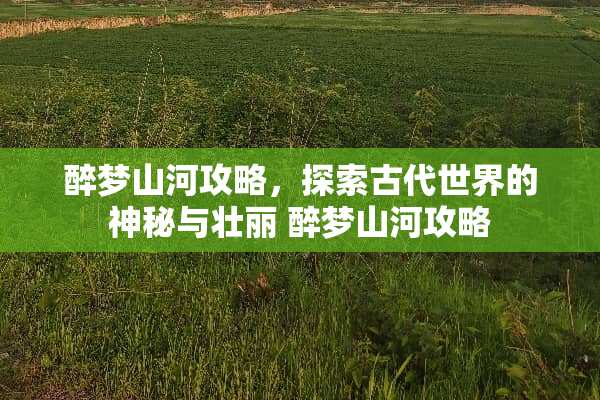 醉梦山河攻略，探索古代世界的神秘与壮丽 醉梦山河攻略