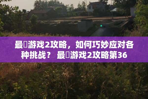 最囧游戏2攻略，如何巧妙应对各种挑战？ 最囧游戏2攻略第36