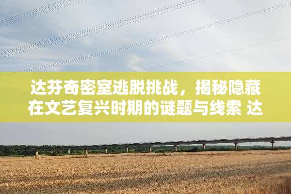 达芬奇密室逃脱挑战，揭秘隐藏在文艺复兴时期的谜题与线索 达芬奇密室攻略