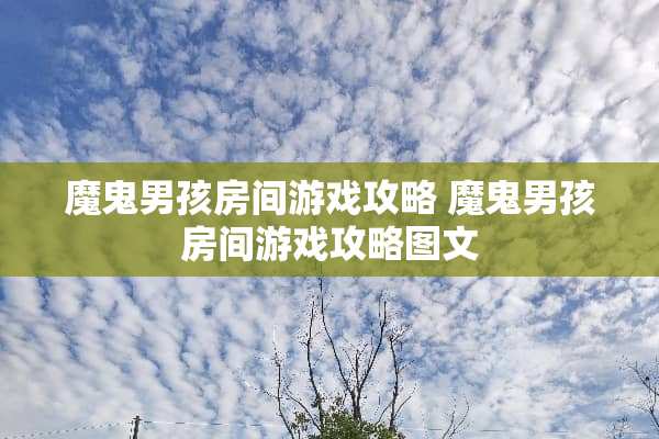 魔鬼男孩房间游戏攻略 魔鬼男孩房间游戏攻略图文