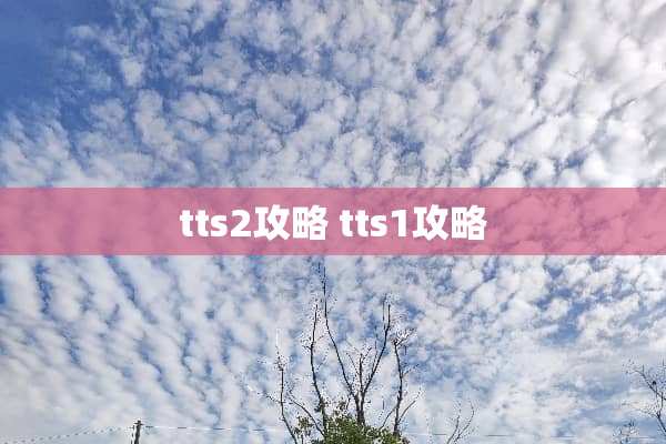 tts2攻略 tts1攻略
