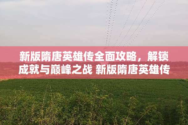 新版隋唐英雄传全面攻略，解锁成就与巅峰之战 新版隋唐英雄传攻略
