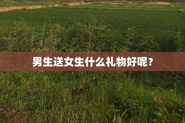 男生送女生什么礼物好呢？