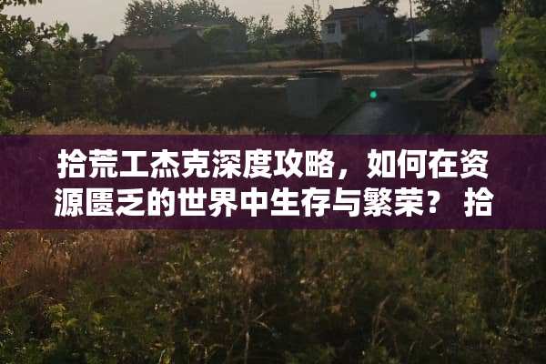 拾荒工杰克深度攻略，如何在资源匮乏的世界中生存与繁荣？ 拾荒工杰克攻略