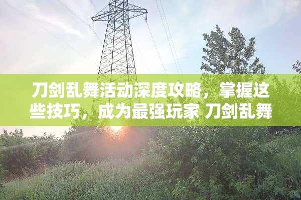 刀剑乱舞活动深度攻略，掌握这些技巧，成为最强玩家 刀剑乱舞活动攻略