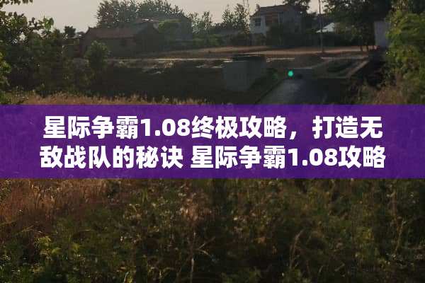 星际争霸1.08终极攻略，打造无敌战队的秘诀 星际争霸1.08攻略