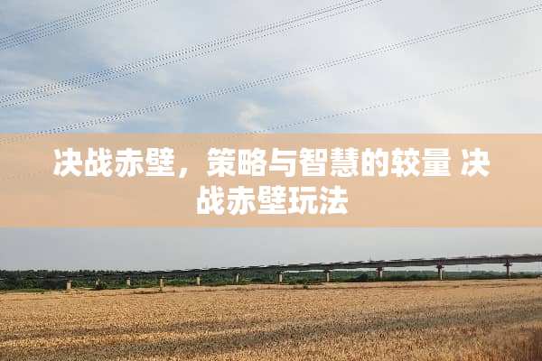 决战赤壁，策略与智慧的较量 决战赤壁玩法