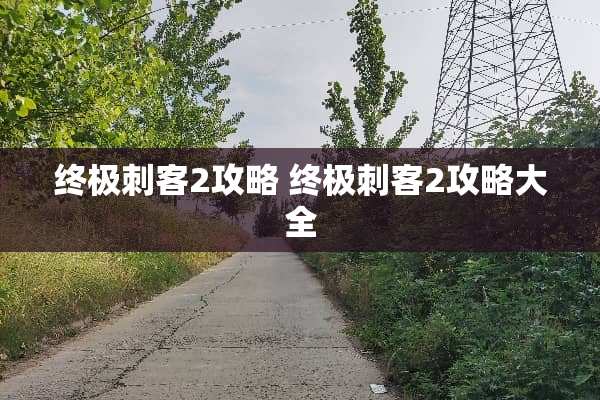 终极刺客2攻略 终极刺客2攻略大全