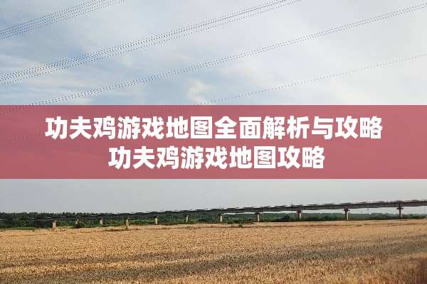 功夫鸡游戏地图全面解析与攻略 功夫鸡游戏地图攻略