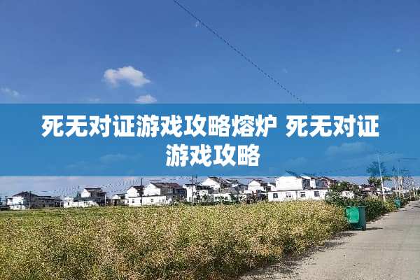 死无对证游戏攻略熔炉 死无对证 游戏攻略