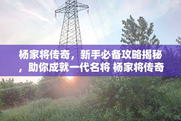 杨家将传奇，新手必备攻略揭秘，助你成就一代名将 杨家将传奇攻略游戏