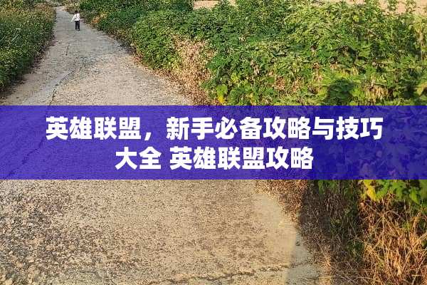 英雄联盟，新手必备攻略与技巧大全 英雄联盟攻略