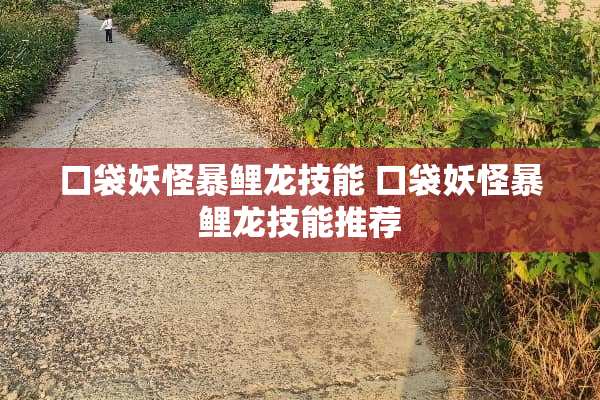 口袋妖怪暴鲤龙技能 口袋妖怪暴鲤龙技能推荐