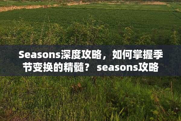 Seasons深度攻略，如何掌握季节变换的精髓？ seasons攻略