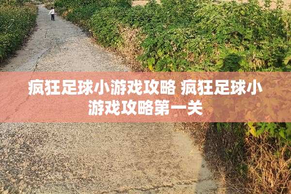 疯狂**小游戏攻略 疯狂**小游戏攻略第一关