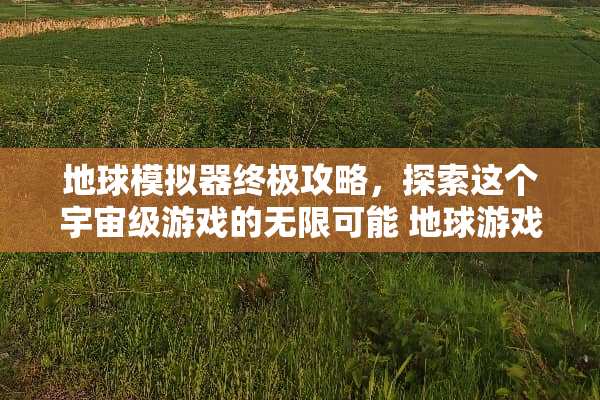 地球模拟器终极攻略，探索这个宇宙级游戏的无限可能 地球游戏攻略
