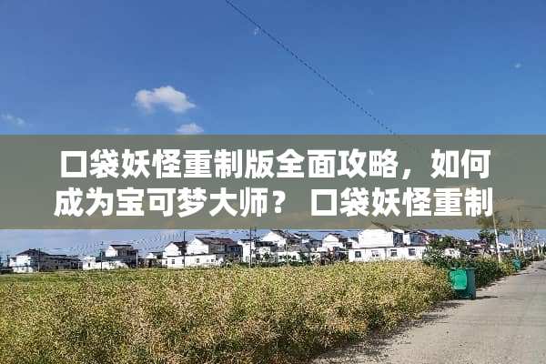 口袋妖怪重制版全面攻略，如何成为宝可梦大师？ 口袋妖怪重制攻略