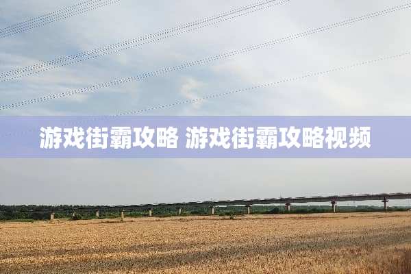 游戏街霸攻略 游戏街霸攻略视频
