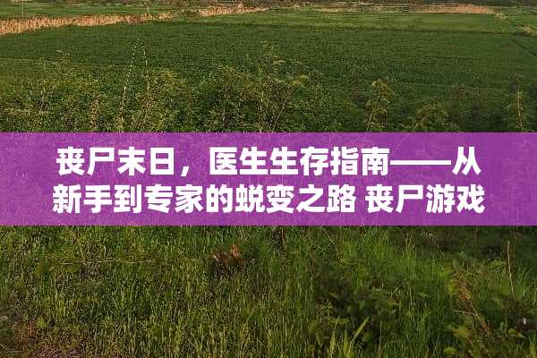 丧尸末日，医生生存指南——从新手到专家的蜕变之路 丧尸游戏医生攻略