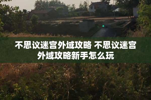 不思议迷宫外域攻略 不思议迷宫外域攻略新手怎么玩