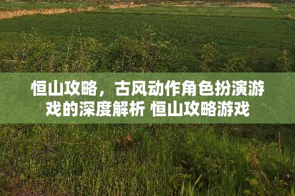 恒山攻略，古风动作角色扮演游戏的深度解析 恒山攻略游戏