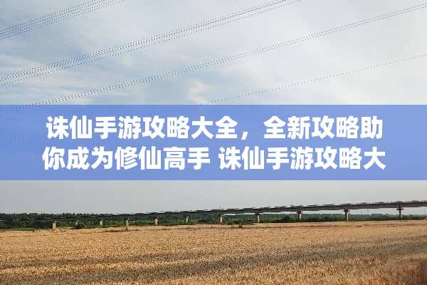 诛仙手游攻略大全，全新攻略助你成为修仙高手 诛仙手游攻略大全