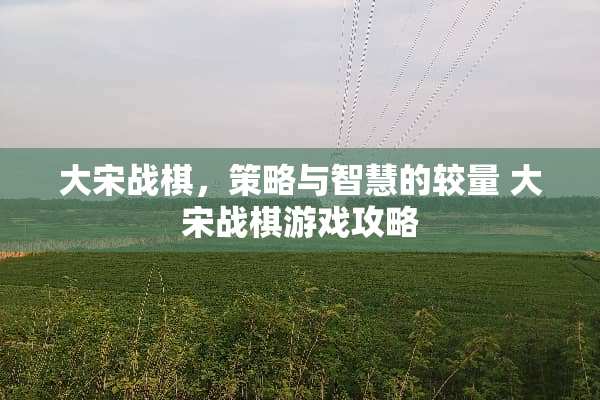大宋战棋，策略与智慧的较量 大宋战棋游戏攻略