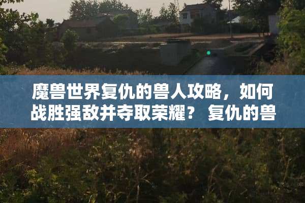 魔兽世界复仇的兽人攻略，如何战胜强敌并夺取荣耀？ 复仇的兽人攻略